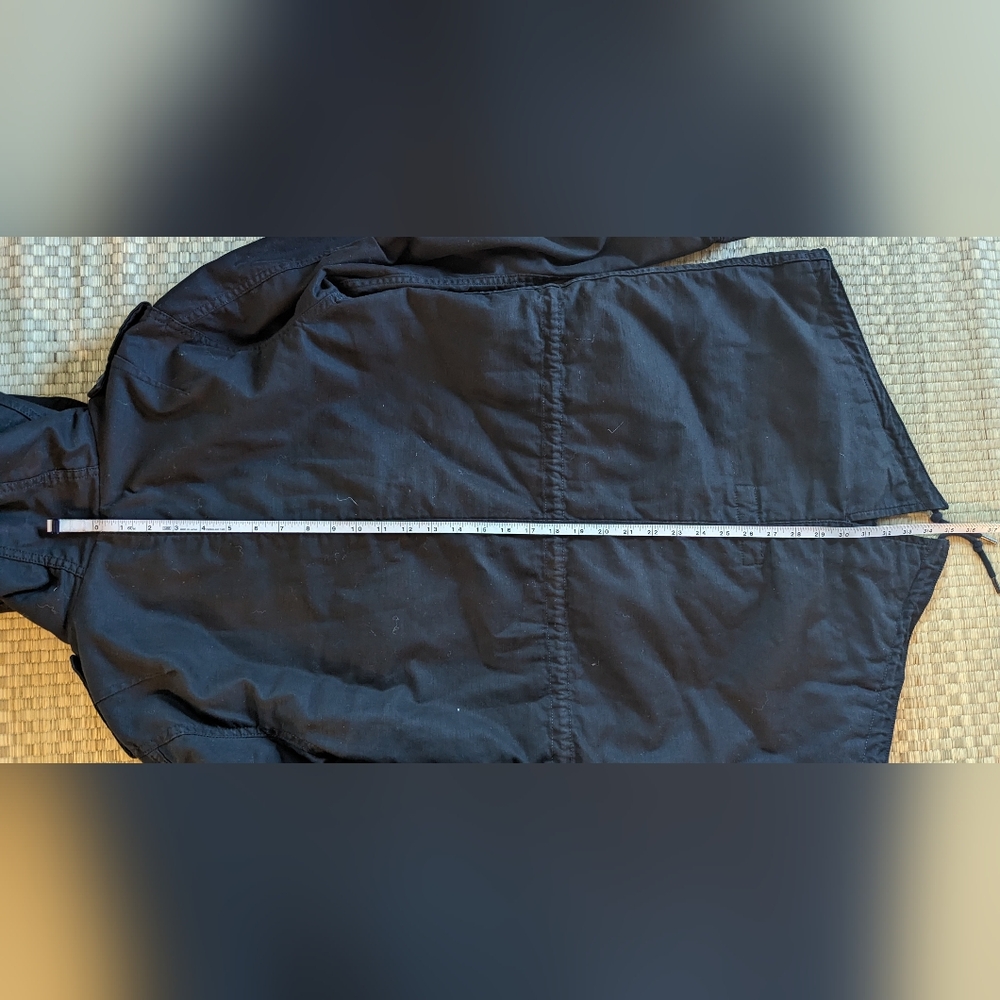 RARE Momotaro Fishtail Quilted Parka Hooded Black Men's Size 40 Made in Japan - Picture 11 of 11